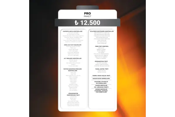 4x4 ve Ticari Araçlar - Pro Paket